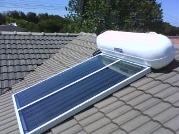 200l solar geyser on roof
