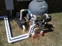 pool pump, filter and sal water chlorinator
